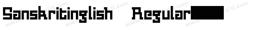 Sanskritinglish Regular字体转换